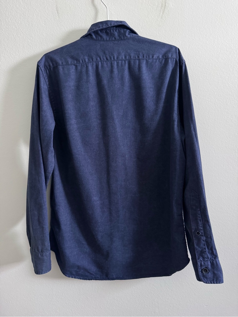 Taylor Stitch Indigo Button Down Shirt Size 40 - Picture 11 of 14